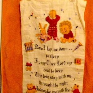 Wall hanging  “Now I lay me down to sleep”